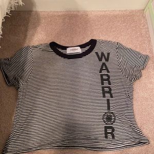 SoulCycle cropped warrior tee